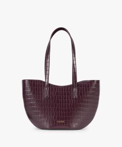 Haven Tulip Tote in Croc-Embossed
