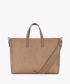 Haven 16 Laptop Tote in Vegan Suede