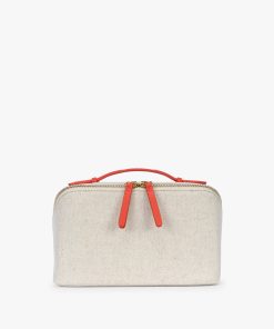 Colette Lay-Flat Canvas Toiletry Bag